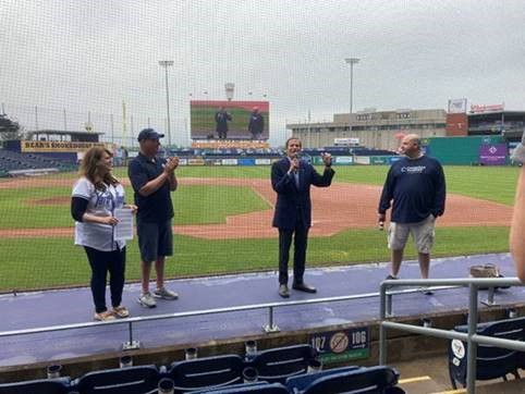 U.S. Senator Richard Blumenthal (D-CT) attended the Connecticut Foodshare Walk to End Hunger.